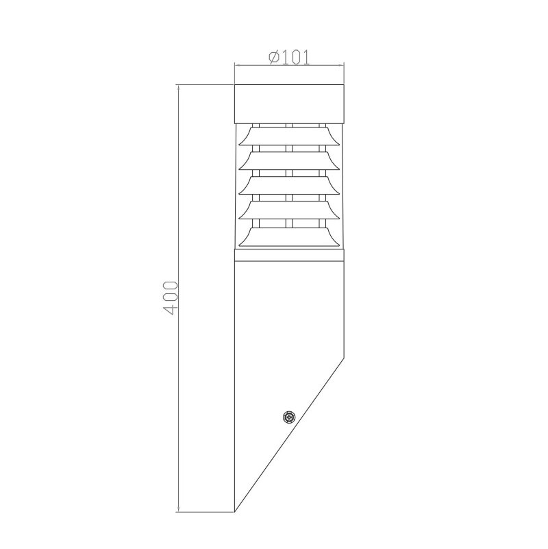 Sieninis lauko šviestuvas GH-246-BL kaina ir informacija | Lauko šviestuvai | pigu.lt