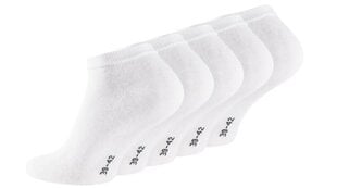 Treniruočių kojinės 5 poros, baltos kaina ir informacija | Moteriškos kojinės | pigu.lt