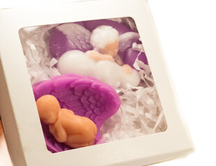Глицериновое мыло набор ангел в облаках, Подарок, 3Dsoap, 130 г цена и информация | Мыло | pigu.lt