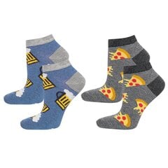 Vyriškos spalvotos kojinės Alus ir pica, 2 poros kaina ir informacija | Vyriškos kojinės | pigu.lt