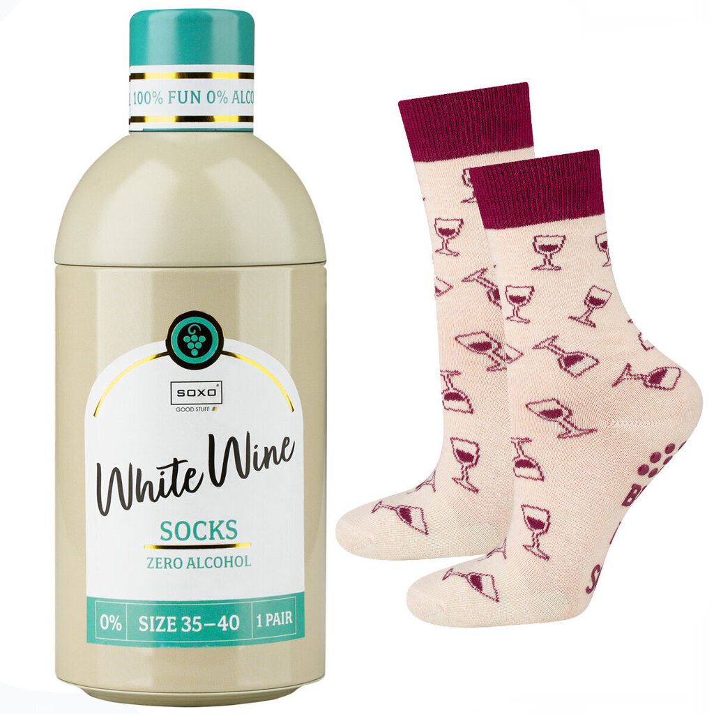 Orginalios kojinės Baltas Vynas, įvairių spalvų kaina ir informacija | Originalios kojinės | pigu.lt