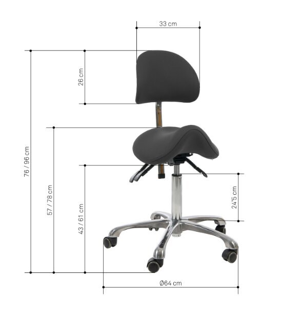 Kėdė Noble, juoda цена и информация | Biuro kėdės | pigu.lt