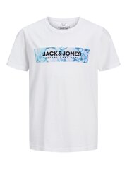 Jack & jones marškinėliai berniukams, 5715225246328, balti kaina ir informacija | Marškinėliai berniukams | pigu.lt