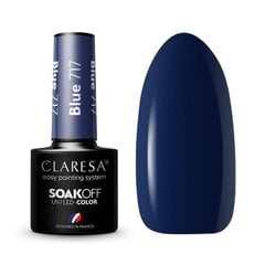 Стойкий гибридный гель лак для ногтей CLARESA BLUE 717, 5 г цена и информация | Лаки, укрепители для ногтей | pigu.lt
