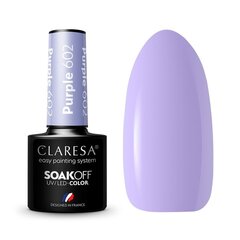 Стойкий гибридный гель лак для ногтей CLARESA PURPLE 602, 5 г цена и информация | Лаки, укрепители для ногтей | pigu.lt