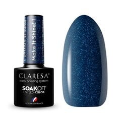 Стойкий гибридный гель лак для ногтей CLARESA Make It Shine! 1, 5 г цена и информация | Лаки, укрепители для ногтей | pigu.lt