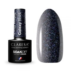 Стойкий гибридный гель лак для ногтей CLARESA Galaxy Black, 5 г цена и информация | Лаки, укрепители для ногтей | pigu.lt