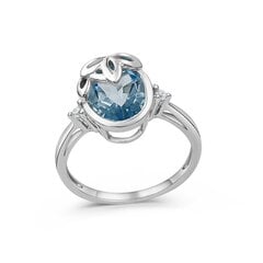 Серебряное (925) кольцо с драгоценными камнями, код ah549038rh-2 AH549038RH-2EU-57 цена и информация | Кольца | pigu.lt