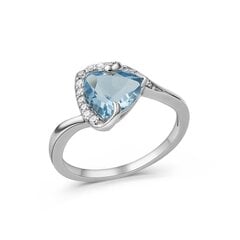 Серебряное (925) кольцо с драгоценными камнями, код ah549562rh-2 AH549562RH-2EU-57 цена и информация | Кольцо | pigu.lt