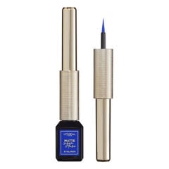 Eyeliner Matte Signature L'Oreal Make Up 02-Blue цена и информация | Тушь, средства для роста ресниц, тени для век, карандаши для глаз | pigu.lt