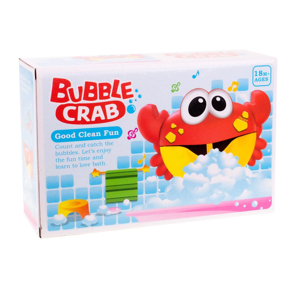 Vonios žaislas - burbulus gaminantis krabas цена и информация | Žaislai kūdikiams | pigu.lt