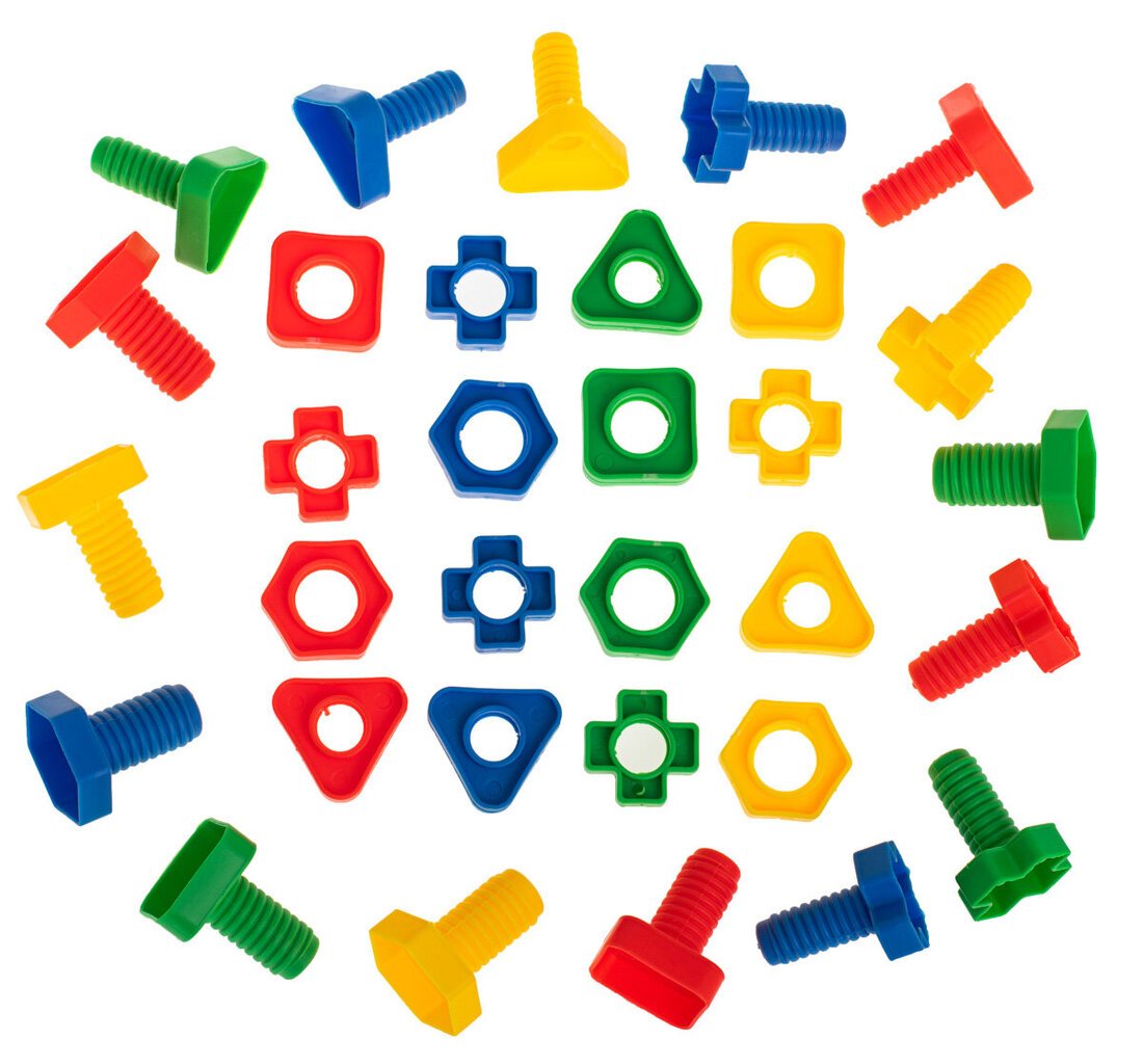 Konstrukciniai blokeliai Montessori, 30 elementų kaina ir informacija | Konstruktoriai ir kaladėlės | pigu.lt
