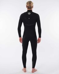 Vyriškas hidrokostiumas Rip Curl Flashbomb 4/3 zip free, juodas kaina ir informacija | Hidrokostiumai | pigu.lt