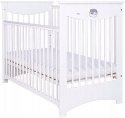 Kūdikio lovytė Drewex Laura, 60x120 cm, balta kaina ir informacija | Kūdikių lovytės | pigu.lt
