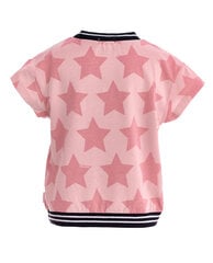 Розовая футболка с орнаментом "Звезды" для девочек «Gulliver», 104*56*51 cm цена и информация | Рубашки для девочек | pigu.lt