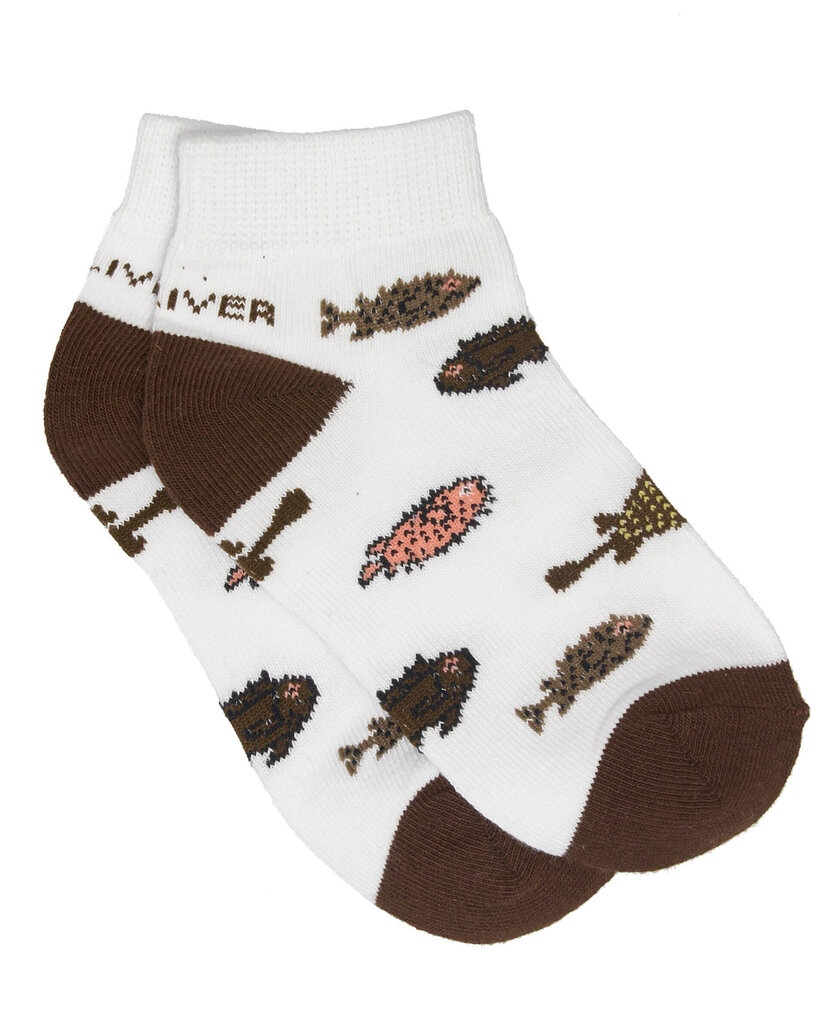 Gulliver kojinės berniukams su „Egzotinių žuvų“ ornamentu, baltos kaina ir informacija | Kojinės, pėdkelnės berniukams | pigu.lt