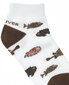 Gulliver kojinės berniukams su „Egzotinių žuvų“ ornamentu, baltos kaina ir informacija | Kojinės, pėdkelnės berniukams | pigu.lt