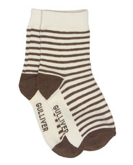 Коричневые носки в полоску для мальчиков «Gulliver» цена и информация | Носки, колготки для мальчиков | pigu.lt