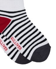 Gulliver juodos juostuotos kojinės berniukams kaina ir informacija | Kojinės, pėdkelnės berniukams | pigu.lt