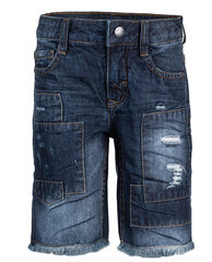 Синие джинсовые шорты для мальчиков Gulliver 110 cm цена и информация | Шорты для мальчиков Gulliver, серые милитари | pigu.lt