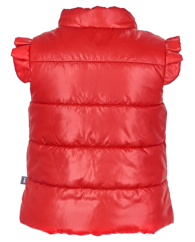 Raudona liemenė mergaitėms Gulliver 92 cm цена и информация | Žiemos drabužiai vaikams | pigu.lt
