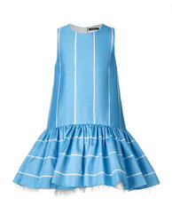 Бирюзовое платье в полоску для девочек «Gulliver» цена и информация | Платья для девочек | pigu.lt