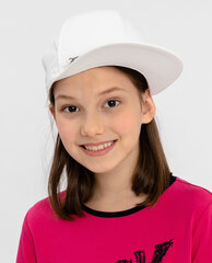 Gulliver beisbolo kepurė mergaitėms, balta kaina ir informacija | Kepurės, pirštinės, šalikai mergaitėms | pigu.lt