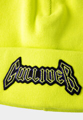 Шапка желтая вязаная с надписью для мальчиков «Gulliver», 50 cm цена и информация | Шапки, перчатки, шарфы для мальчиков | pigu.lt