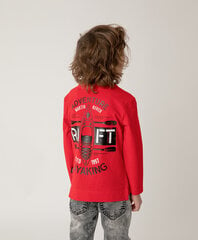 Лонгслив красный с принтом для мальчиков «Gulliver», 104*56*51 cm цена и информация | Рубашка для мальчиков | pigu.lt