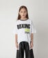 Gulliver marškinėliai su spaudiniu mergaitėms, balti kaina ir informacija | Marškinėliai mergaitėms | pigu.lt