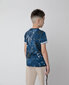 Gulliver marškinėliai su spaudiniu berniukams, mėlyni kaina ir informacija | Marškinėliai berniukams | pigu.lt