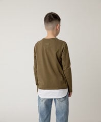 Gulliver marškinėliai ilgomis rankovėmis berniukams, rudi kaina ir informacija | Marškinėliai mergaitėms | pigu.lt