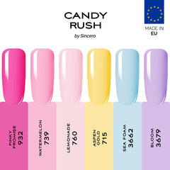 Gelinio nagų lako rinkinys "Sincero Salon" CANDY RUSH, 6 pcs x 6 ml kaina ir informacija | Nagų lakai, stiprintojai | pigu.lt