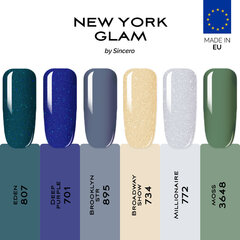 Gelinio nagų lako rinkinys Sincero Salon New York Glam, 6 vnt. x 6 ml kaina ir informacija | Nagų lakai, stiprintojai | pigu.lt