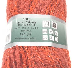 Нитки для вязания Lanoso Lalezar Degrade 100г, тёмно-оранжевые цена и информация | Принадлежности для вязания | pigu.lt