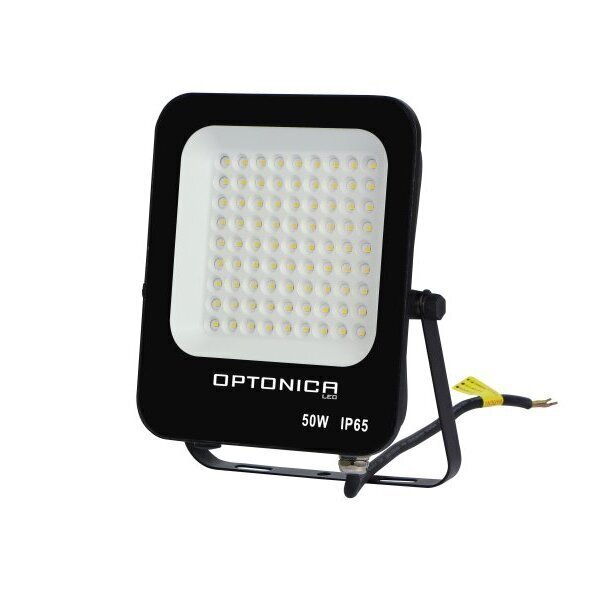 LED prožektorius SMD juodame korpuse IP65 50W Optonica kaina ir informacija | Žibintuvėliai, prožektoriai | pigu.lt
