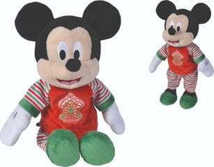 Плюшевая игрушка Рождественский Микки Simba, 25 см цена и информация | Мягкие игрушки | pigu.lt