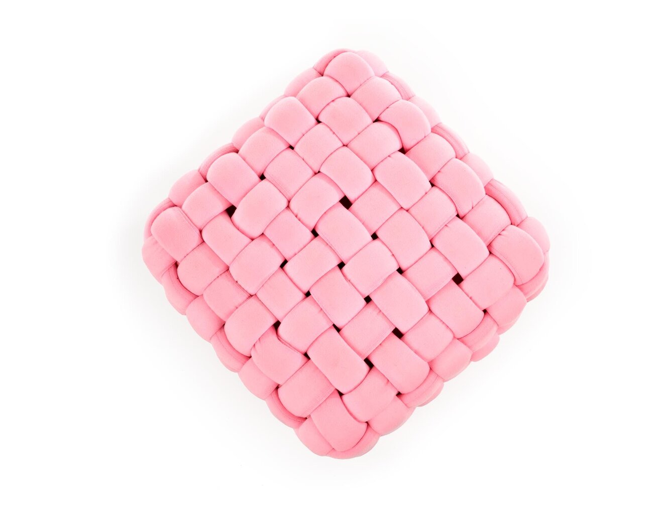 Pufas Halmar Rubik, šviesiai rožinis kaina ir informacija | Sėdmaišiai ir pufai | pigu.lt