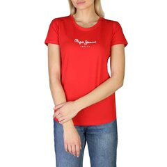 Marškinėliai moterims Pepe Jeans NEW-VIRGINIA_PL505202, raudoni kaina ir informacija | Marškinėliai moterims | pigu.lt