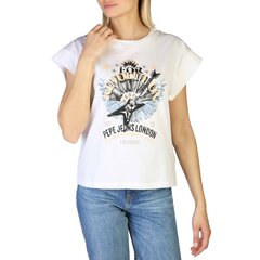 Женская футболка Pepe Jeans CAROLINE_PL505158_WHITE цена и информация | Женские футболки | pigu.lt