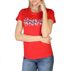 Marškinėliai moterims Pepe Jeans BEGOPL505133RED, raudoni kaina ir informacija | Marškinėliai moterims | pigu.lt
