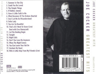 Компакт диск Joe Cocker - Greatest Hits цена и информация | Виниловые пластинки, CD, DVD | pigu.lt