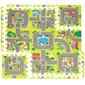 Vaikiškas putplasčio dėlionių kilimėlis miestas Springos 90.5x90.5cm, 21 det. kaina ir informacija | Lavinimo kilimėliai | pigu.lt