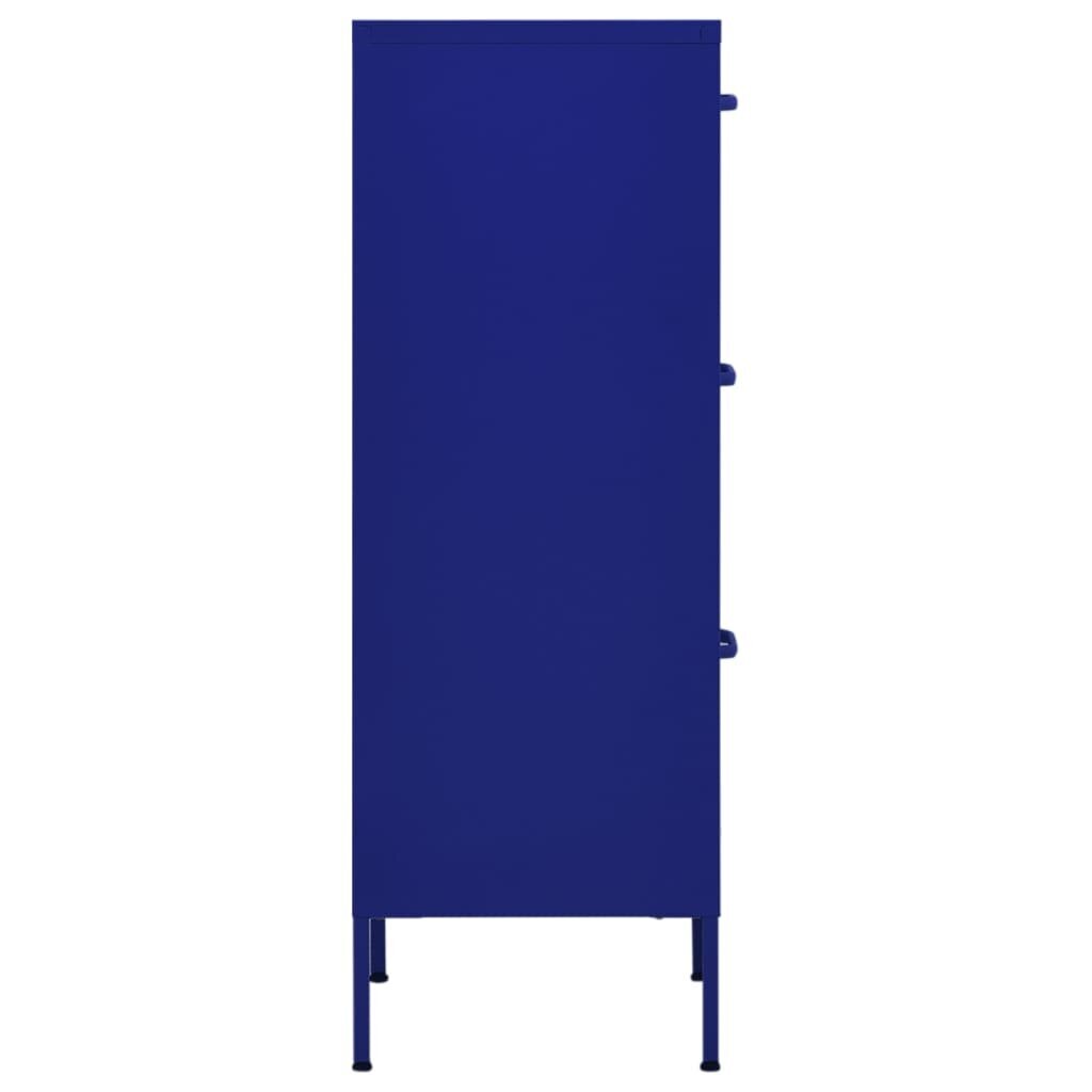 Sandėliavimo spintelė, tamsiai mėlyna, 42,5x35x101,5cm, plienas kaina ir informacija | Svetainės spintelės | pigu.lt