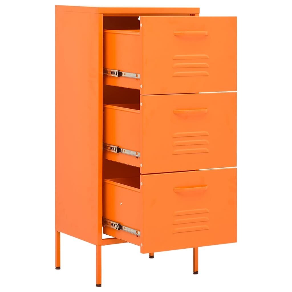 Sandėliavimo spintelė, oranžinė, 42,5x35x101,5cm, plienas kaina ir informacija | Svetainės spintelės | pigu.lt