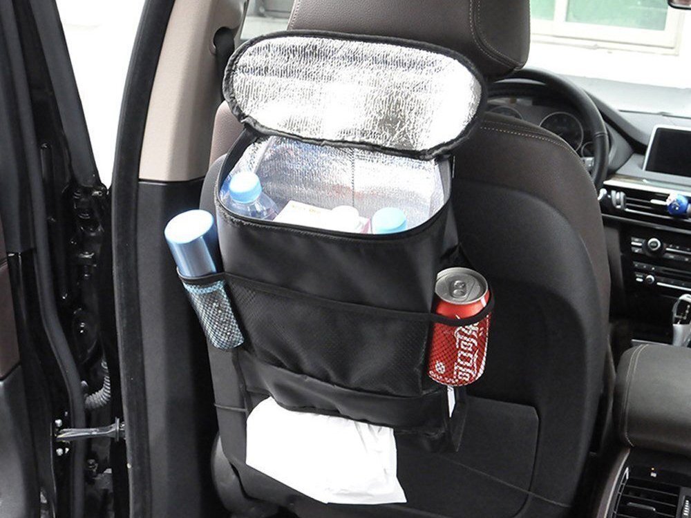 Automobilinis sėdynės laikiklis su termo krepšiu kaina ir informacija | Auto reikmenys | pigu.lt