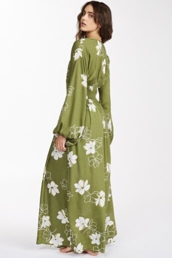 Suknelė moterims Billabong Night Bloom Dress C3DR26, žalia цена и информация | Suknelės | pigu.lt