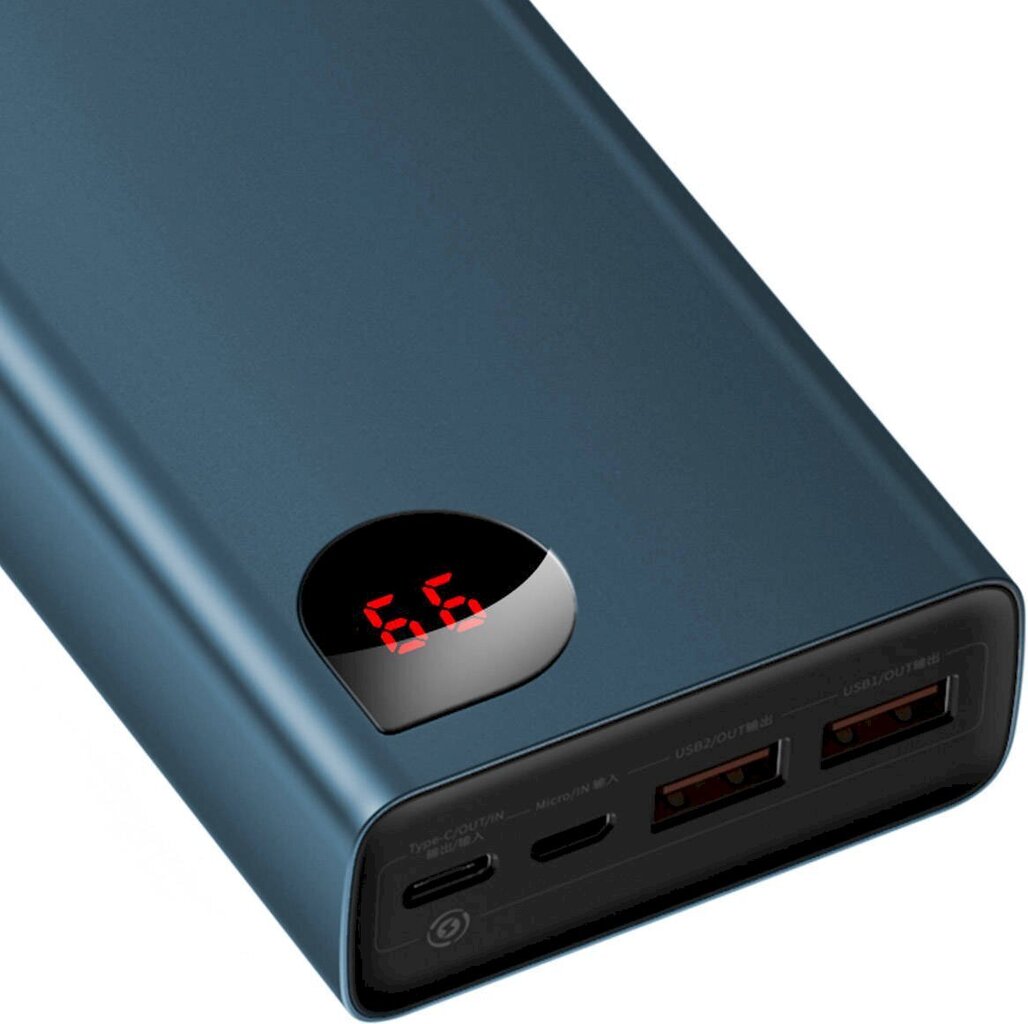 Atsarginis maitinimo šaltinis Baseus 20000mAh PD QC 3.0 65W 2xUSB + USB-C + micro USB kaina ir informacija | Atsarginiai maitinimo šaltiniai (power bank) | pigu.lt