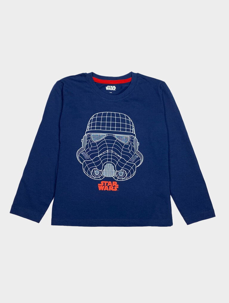 Palaidinė berniukui Star Wars, tamsiai - mėlyna kaina ir informacija | Marškinėliai berniukams | pigu.lt