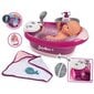 Lėlės vonelė su vandens masažu, dušu, šviesa ir priedais - Baby Nurse, Smoby kaina ir informacija | Žaislai mergaitėms | pigu.lt